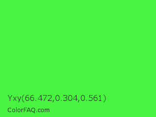 Yxy 66.472,0.304,0.561 Color Image