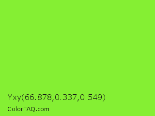 Yxy 66.878,0.337,0.549 Color Image