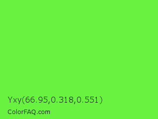 Yxy 66.95,0.318,0.551 Color Image