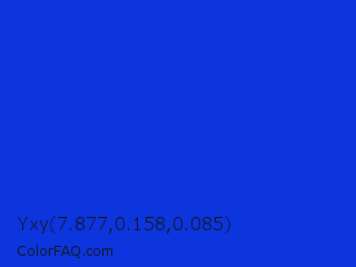 Yxy 7.877,0.158,0.085 Color Image