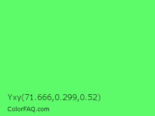 Yxy 71.666,0.299,0.52 Color Image