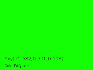 Yxy 71.682,0.301,0.598 Color Image
