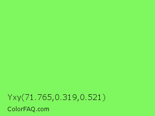 Yxy 71.765,0.319,0.521 Color Image