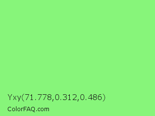 Yxy 71.778,0.312,0.486 Color Image