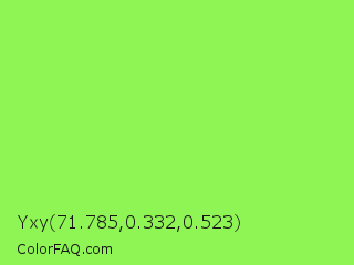 Yxy 71.785,0.332,0.523 Color Image