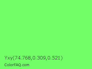 Yxy 74.768,0.309,0.521 Color Image