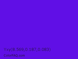 Yxy 8.569,0.187,0.083 Color Image