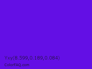Yxy 8.599,0.189,0.084 Color Image