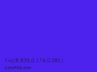 Yxy 8.839,0.174,0.081 Color Image
