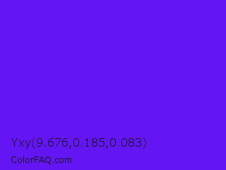 Yxy 9.676,0.185,0.083 Color Image